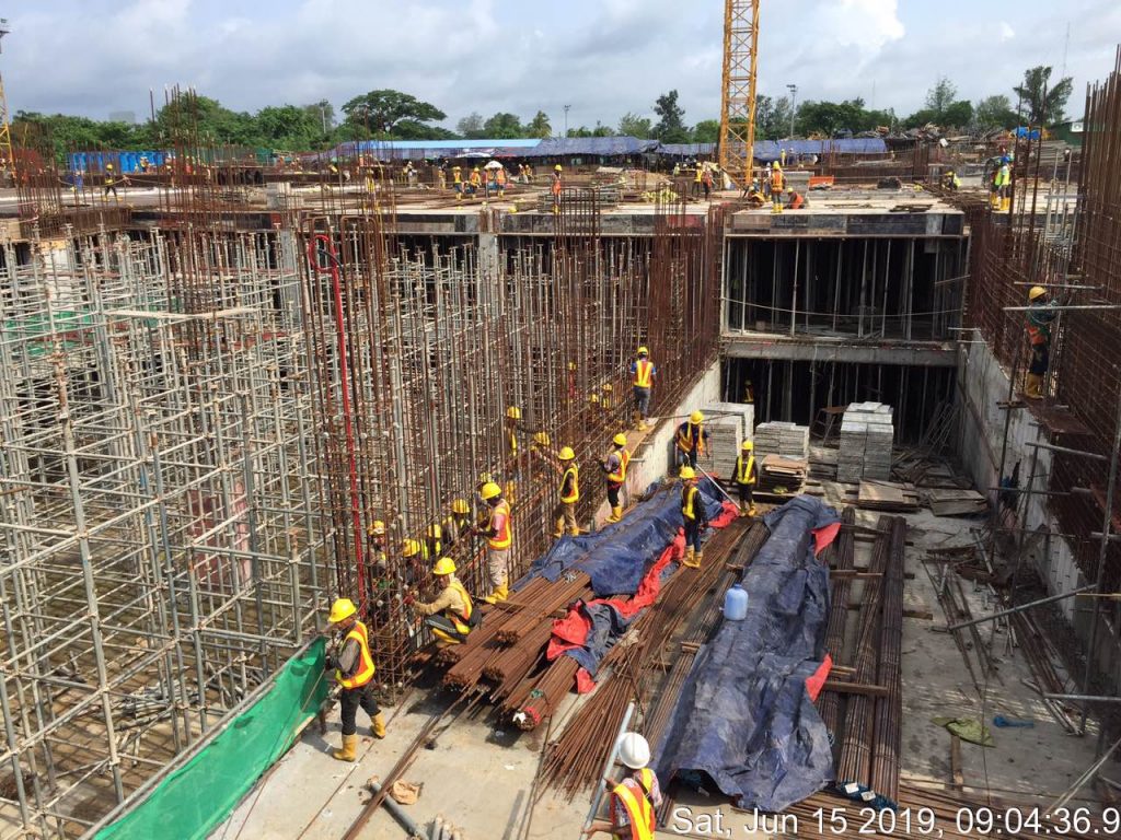 b1-to-gf-ramp-2-wall-between-hotel-and-block-105-wall-rebar-installation