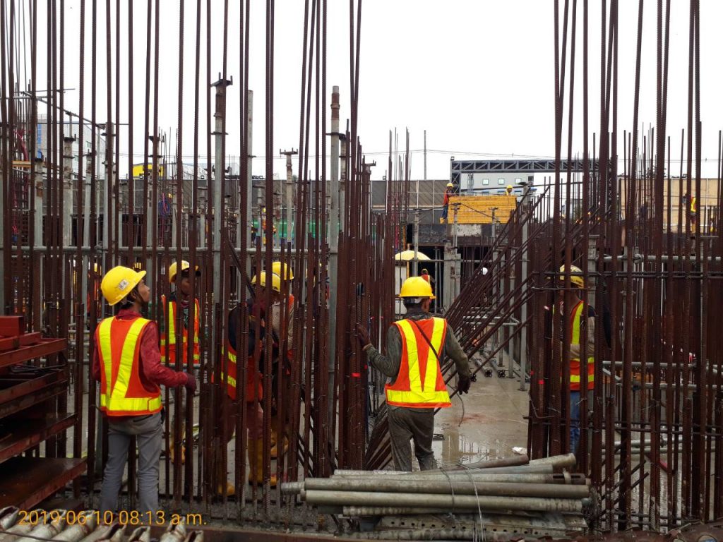 hotel-core-wall-rebar-erection-work