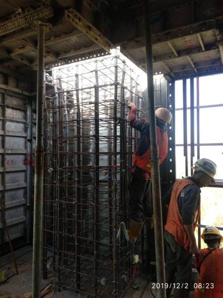 block-101-12f-to-13f-column-rebar-work